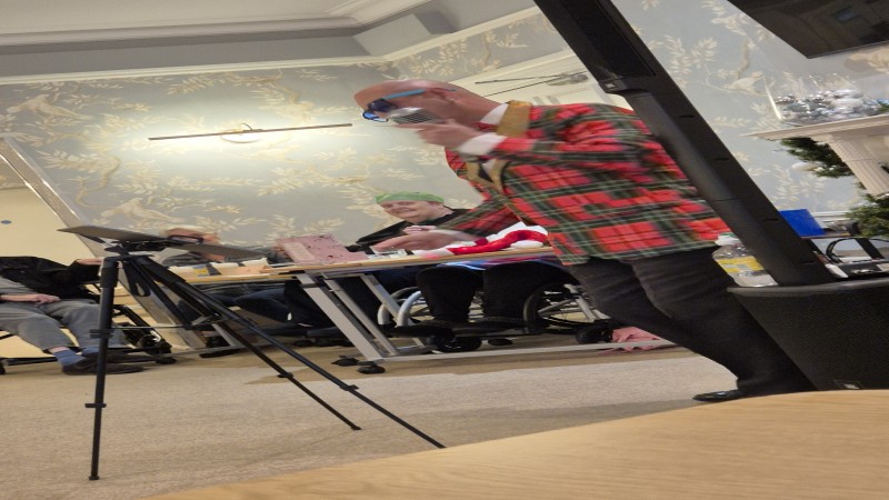 Music mulled wine and mince pies