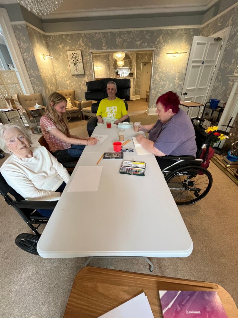 Some art in the lounge.